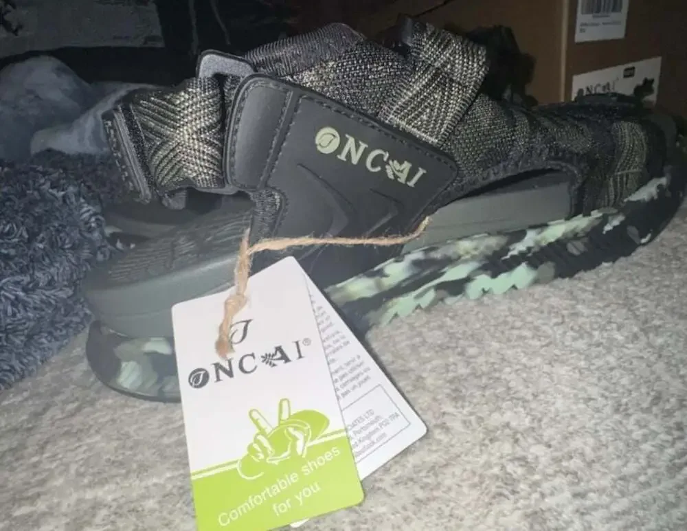 ONCAI Men's Hiking Sandals, Camo Green, Size 13